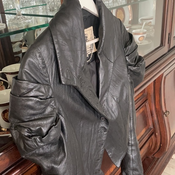 Religion Victorian style leather jacket - Picture 9 of 11